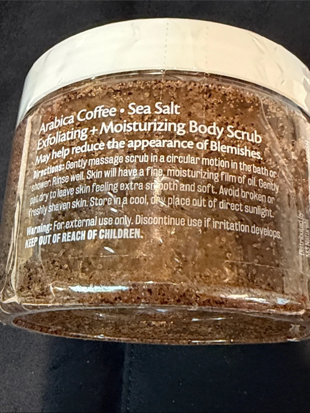 NEW Arabica Coffee & Sea Salt Scrub/Exfoliant